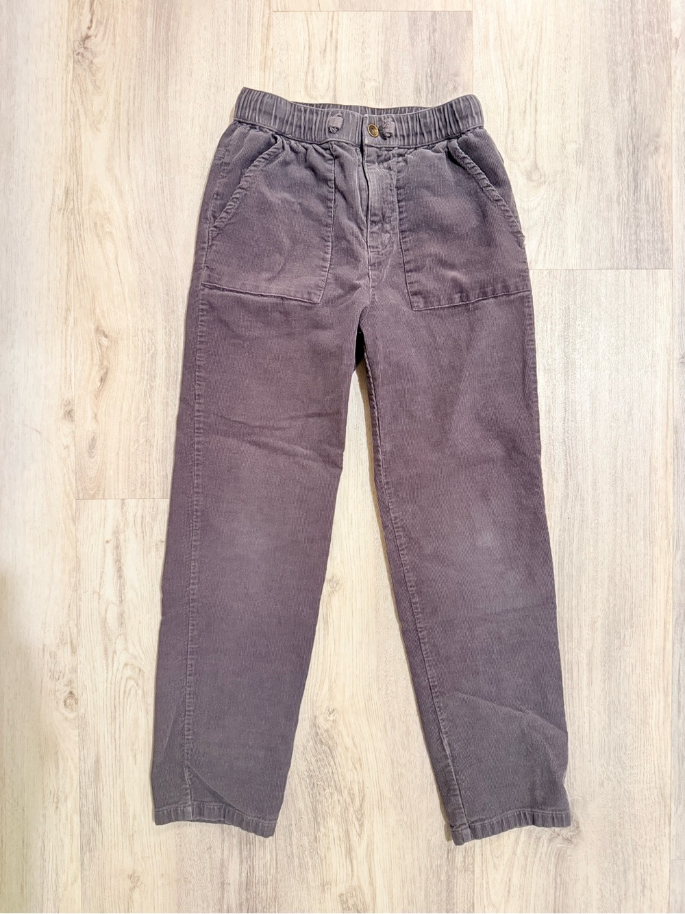 Rylee + Cru Boys Size 10-12 100% Cotton Corduroy Pants in Gray